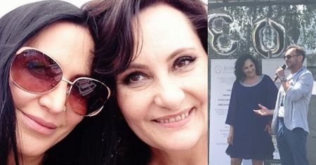 Kayah i Cezary Pazura bawią się na jubileuszu... "położnej gwiazd"! (FOTO)