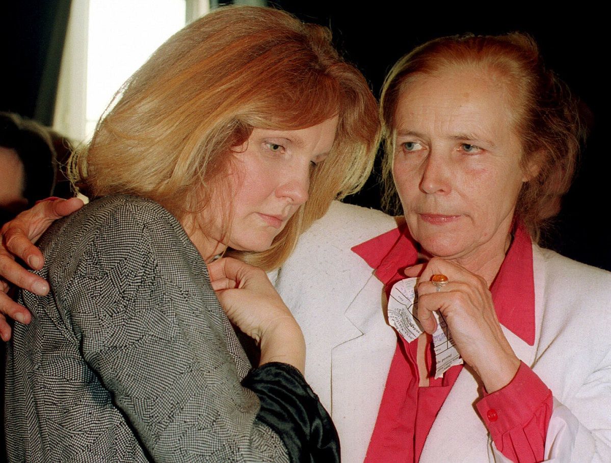 Magda Umer i Agnieszka Osiecka w 1994 r.