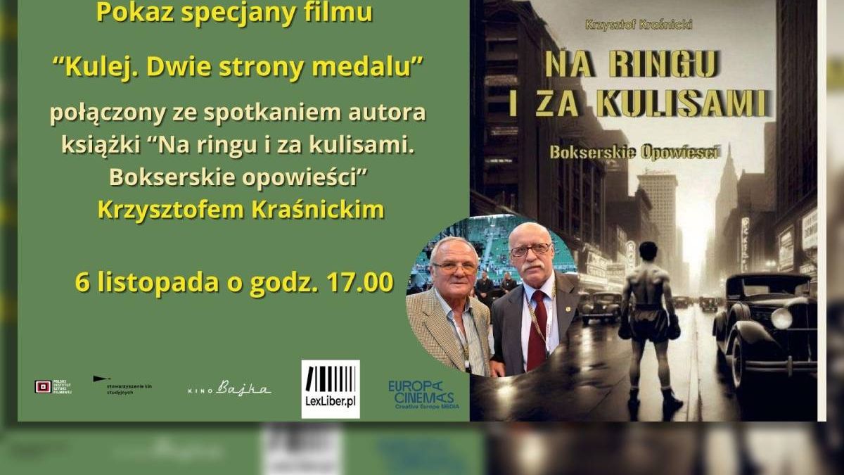 plansza na pokaz Kuleja 06.11 godz.17.00