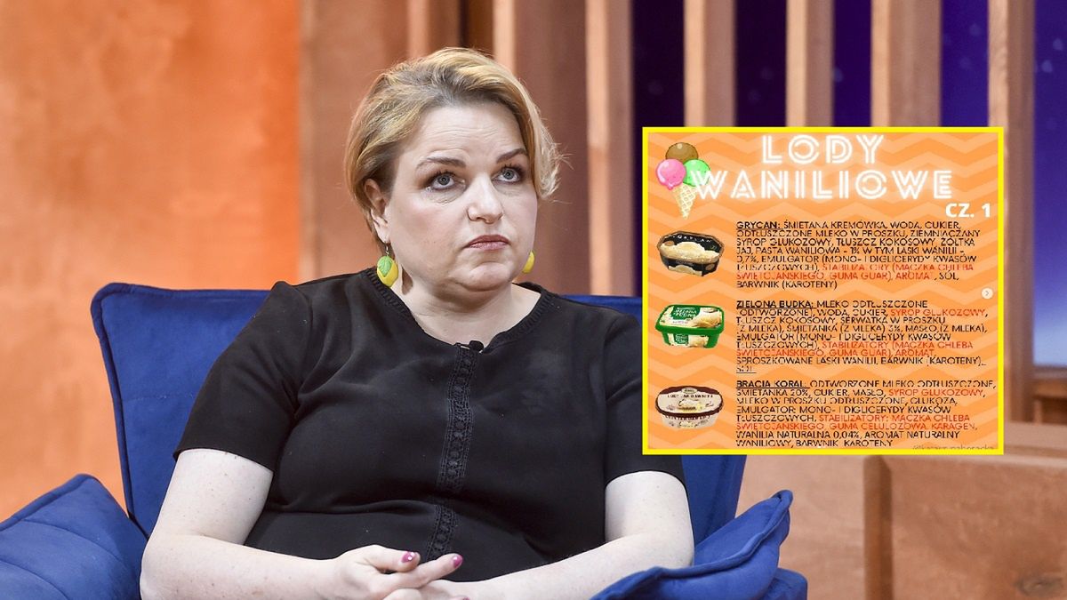 Bosacka demaskuje lody słynnych marek. Nie jest dobrze