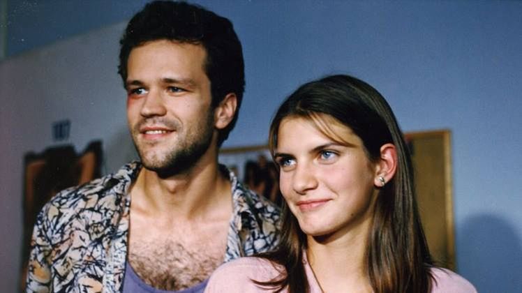 Radosław Pazura i Wiktoria Trzebniak