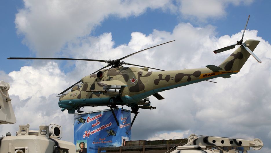 The Mi-8 helicopter, which was previously used by the
KAMENSK-SHAKHTINSKY, RUSSIA - 2023/05/28: The Mi-8 helicopter, which was previously used by the Russian Armed Forces (Russian army), is presented at an exhibition in Patriot Park. Patriot Park (patriotic park) is a military and culture recreation owned by the Armed Forces of the Russian Federation (Federal State Autonomous Institution) which is located in the Rostov region, in the city of Kamensk-Shakhtinsk. The park displays hundreds of samples of military equipment that was used in the past as well as modern equipment that is currently being used by the Armed Forces of Russian Federation. (Photo by Maksim Konstantinov/SOPA Images/LightRocket via Getty Images)
SOPA Images
mi-8 helicopter, russian armed forces, russian army, patriot park, military equipment, russian, russian federation, patriotic park, military-patriotic park, rostov region