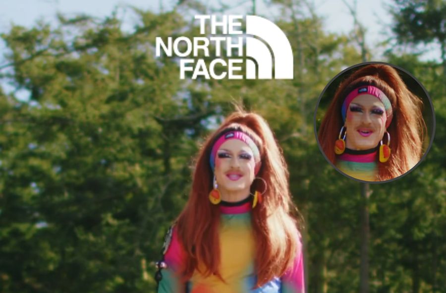 Drag queen w kampanii The North Face