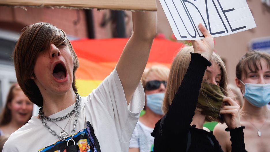 Wrocław. "Jestem człowiekiem, a nie ideologią". Protest przeciwko PiS