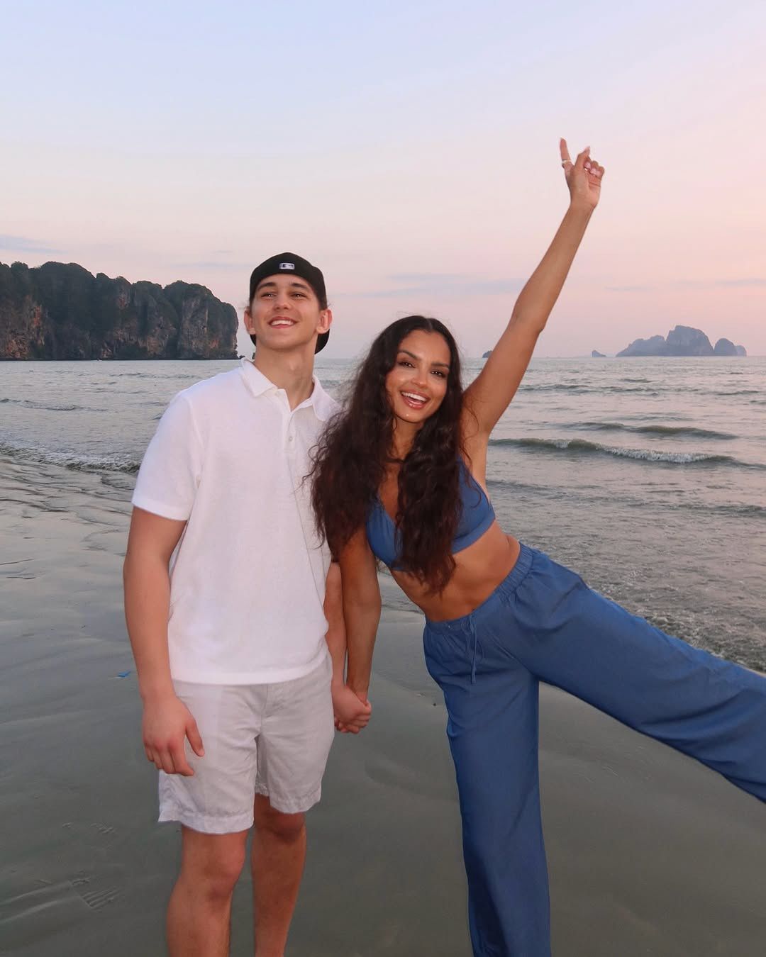 Klaudia El Dursi z synem Dawidem