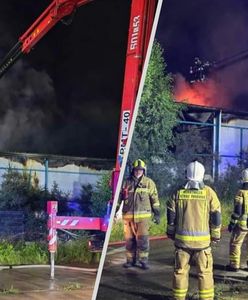 Spłonęła hala pod Puckiem. "Trwa rozbiórka"