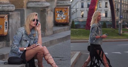 Rubik przy tęczy na Placu Zbawiciela