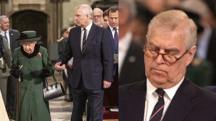 Książę Andrzej i królowa Elżbieta