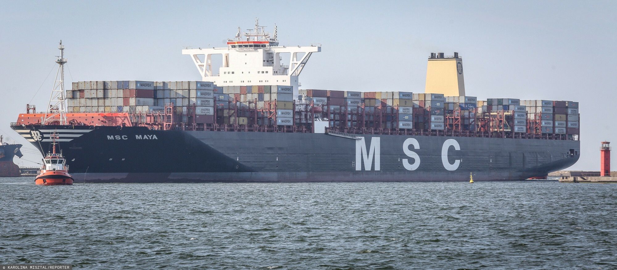 Kontenerowiec MSC, zdjęcie ilustracyjne