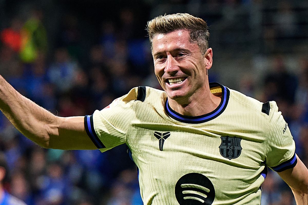 Lewandowski strzelił pięknego gola. Tak zareagowała Anna