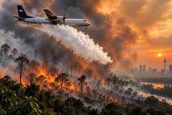 Milion ognisk pożarów i toksyczna chmura nad Azją. Indonezja chce rozbić smog, zrzucając z samolotów suchy lód