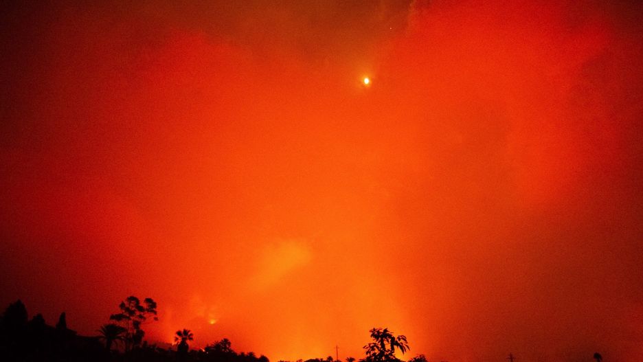 Erupcja wulkanu Cumbra Vieja 