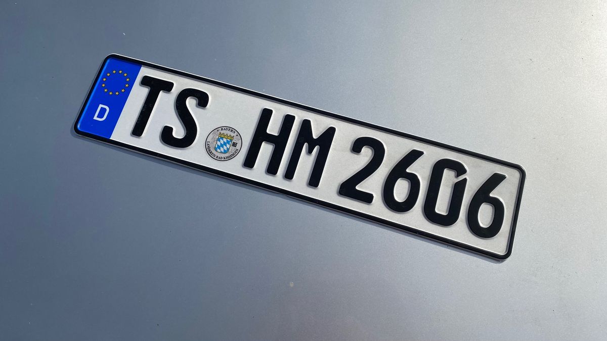 Niemiecka tablica rejestracyjna