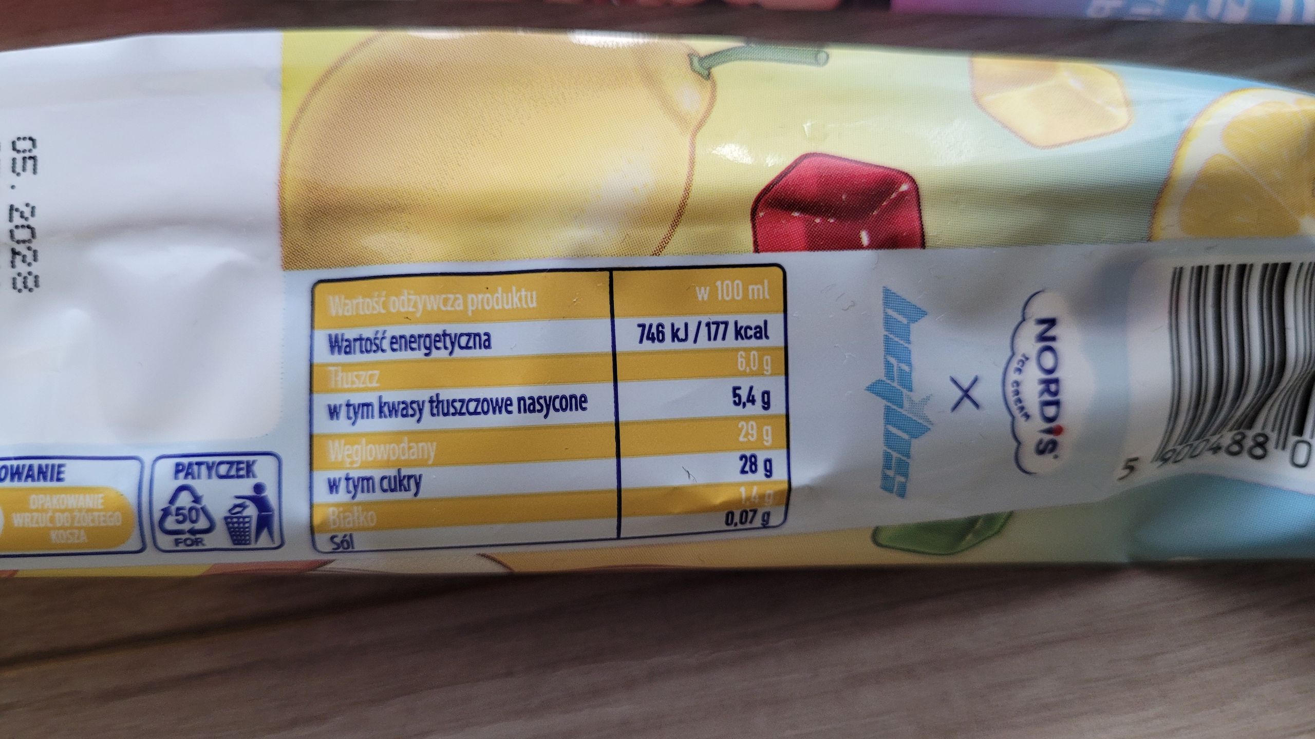 Cytryna Gummy Fruit - wartości odżywcze
