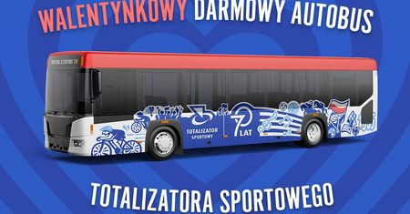 Walentynkowy prezent od Totalizatora Sportowego – darmowy autobus dla mieszkańców Lublina