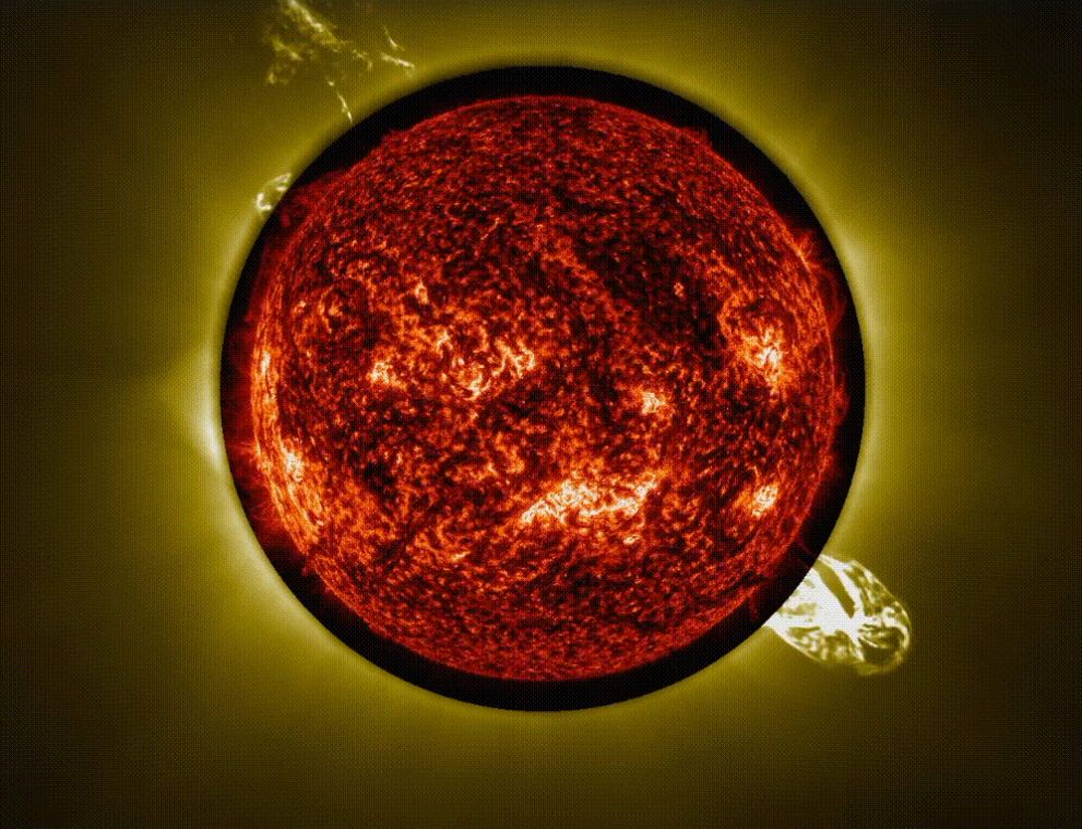 Protuberancje na Słońcu
