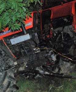 Stracił panowanie nad ciągnikiem. Traktorzysta zginął na miejscu