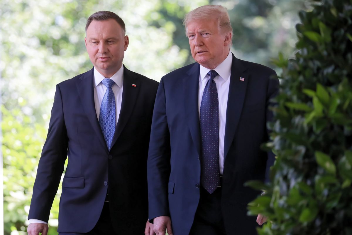 Andrzej Duda i Donald Trump