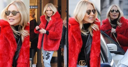 Maja Sablewska z torebką i paskiem Gucci na zakupach w butiku (ZDJĘCIA)