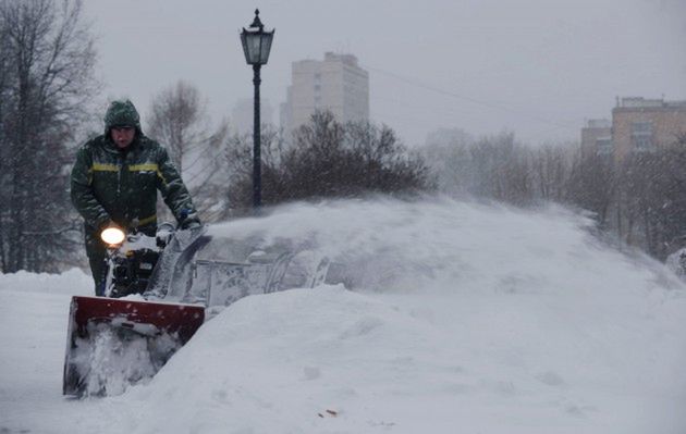 Moskwa uwięziona w śniegu