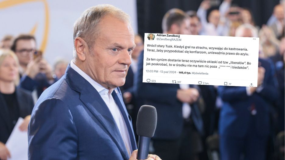 Adrian Zandberg skomentował propozycję Donalda Tuska