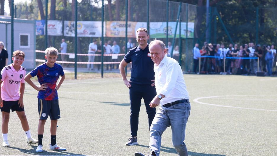 Donald Tusk na orliku 