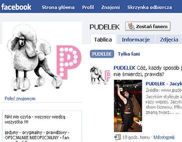 Pudelek na Facebooku! Zapraszamy! :)