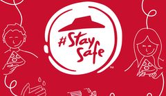 Pizza Hut ze #StaySafe w logo na czas epidemii koronawirusa