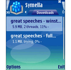 Symella - klient Gnutelli na Symbiana