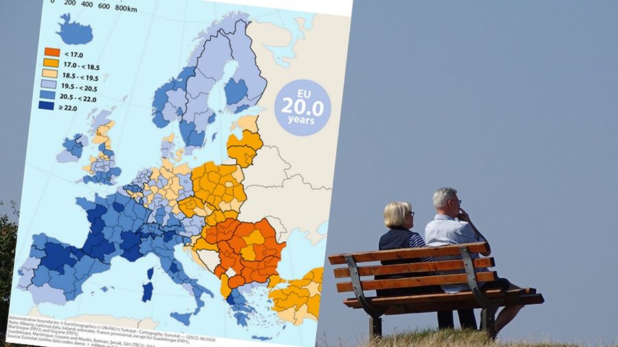 Oczekiwana długość życia w UE 