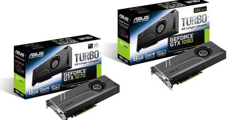 ASUS GeForce GTX 1070 i GTX 1080 w wersji Turbo