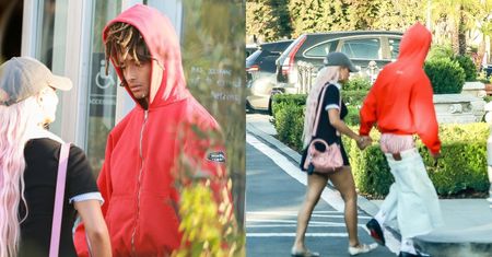 Jaden Smith w spadających spodniach maszeruje na kolację z byłą (?) dziewczyną. Zainspirował się Justinem Bieberem?