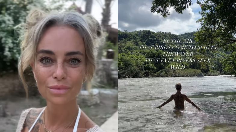 Kasia Nast tapla się w rzece