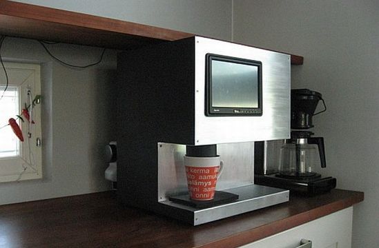 Maszyna do kawy działająca pod Windows XP