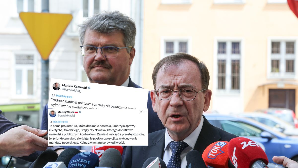 Maciej Wąsik i Mariusz Kamiński o zarzutach
