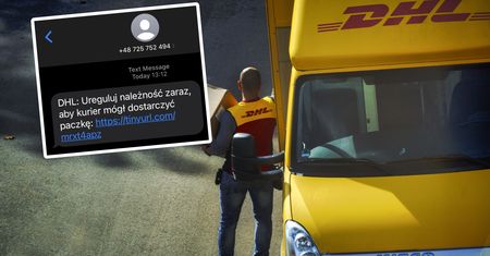 Wiadomość SMS od "DHL-a". Nie wysłał jej kurier