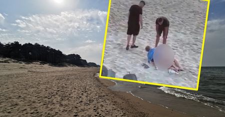 Skandal na plaży. Nieobyczajne zachowanie w Mielnie