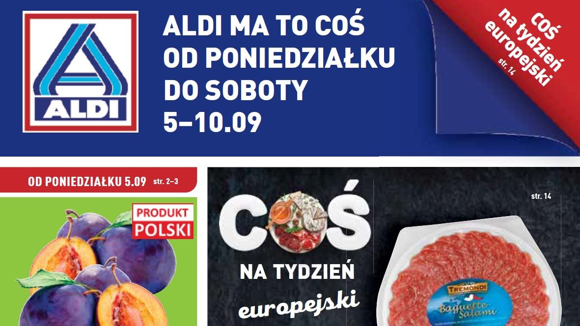 Aldi gazetka od 5.09 22 - poniedziałku 5 września