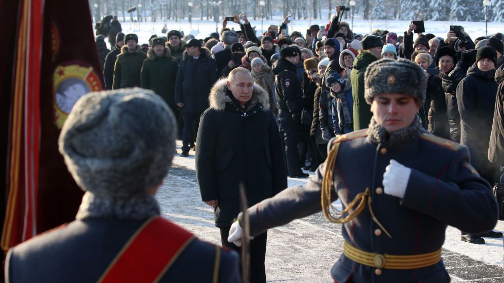 Russian President Vladimir Putin visits Saint Petersburg
SAINT PETERSBURG, RUSSIA - JANUARY, 27: (RUSSIA OUT)  Russian President Vladimir Putin attends a wreath laying ceremony at Piskaryovskoye cemetery on January 27, 2019 in Saint Petersburg, Russia. Russian President Putin has arrived to Saint Petersburg to mark the 75th anniversary of the end of the Siege of Leningrad. (Photo by Mikhail Svetlov/Getty Images)
Mikhail Svetlov