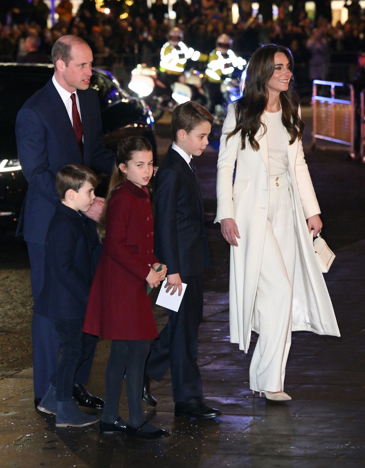 Kate Middleton and Prince William with children