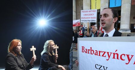 Teatr Powszechny broni spektaklu z papieżem: "Te sceny to WIZJA ARTYSTYCZNA. Wolność twórczości jest zagwarantowana w Konstytucji"