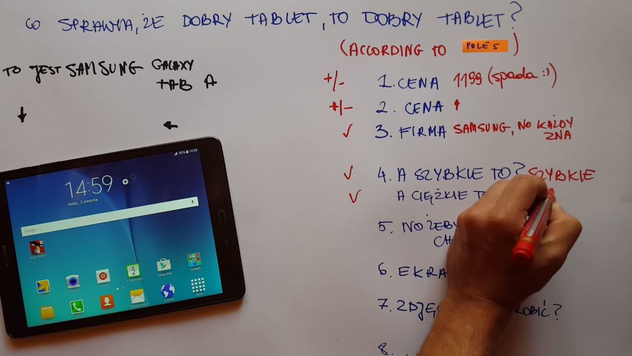 Samsung Galaxy Tab A - co sprawia, że dobry tablet do dobry tablet? [wideorecenzja konkursowa #5]