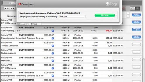 Faqt - polski program do faktur na Maca 1