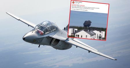 M-346 Bielik uderzył w płytę lotniska. "Trwa akcja ratunkowa"