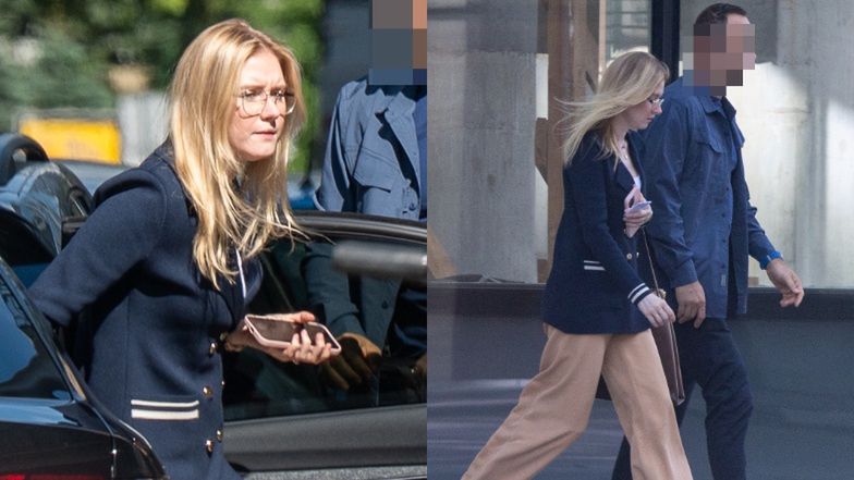 Kinga Duda w drodze do pracy