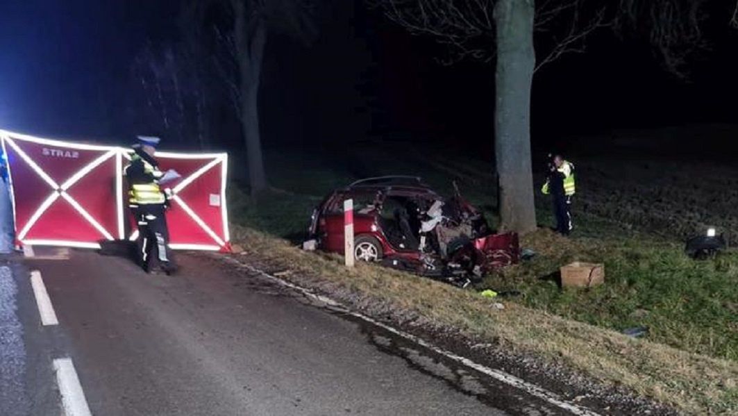 Autor: KWP Lublin/MTA
Tarnawka: 23-latek z Lublina roztrzaskał się o drzewo. Makabra na drodze
