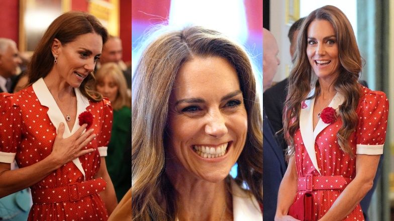 Księżna Kate w sukience w serduszka 