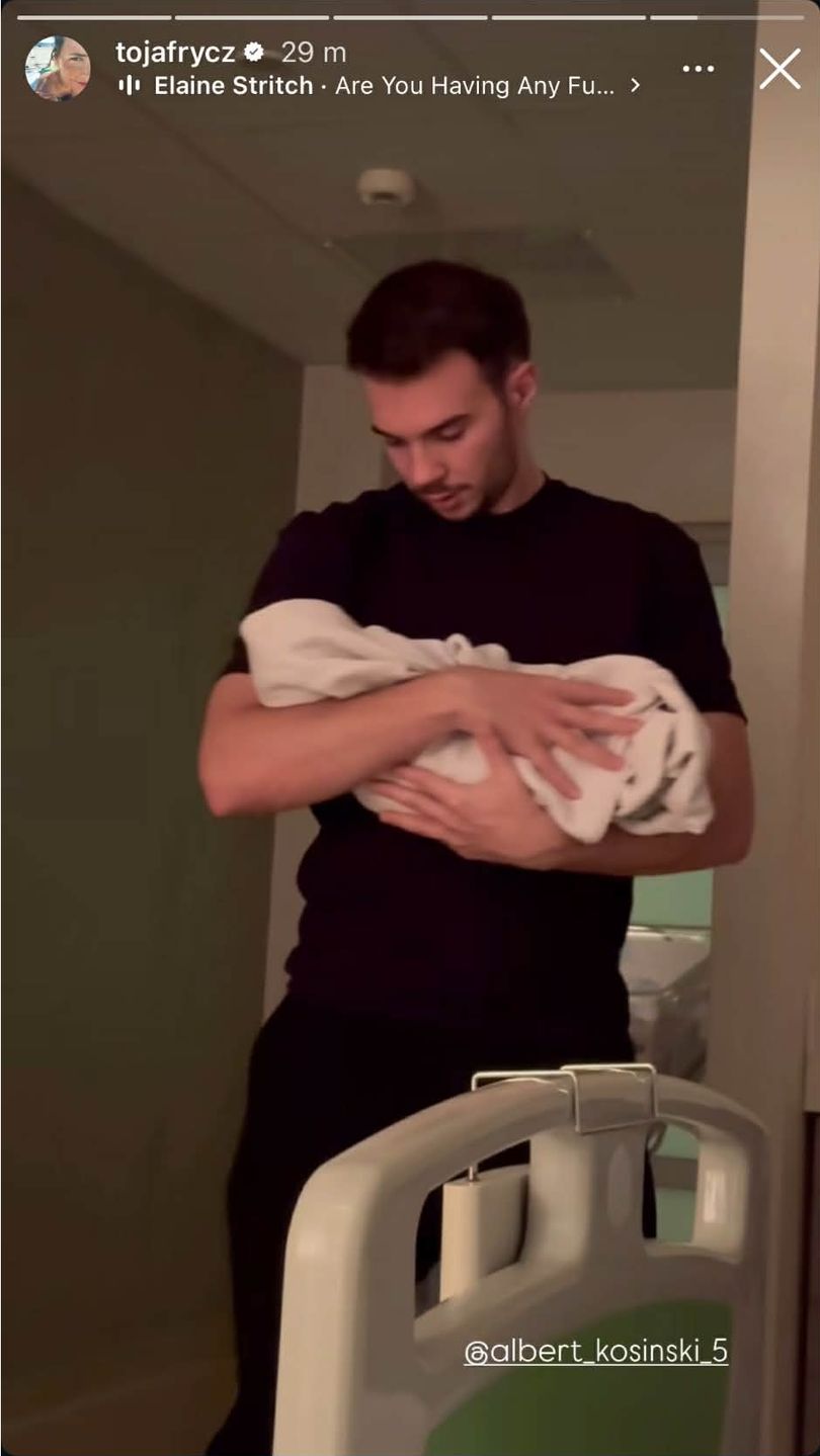 Albert Kosiński wywija z synem