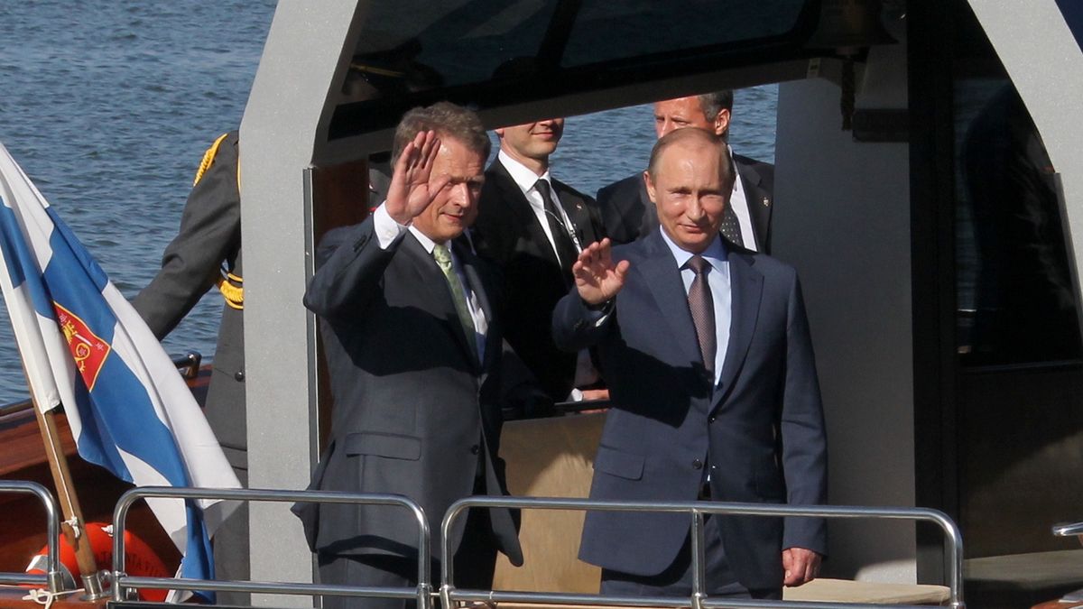 Władimir Putin i  prezydent Finlandii Sauli Niinisto, czerwiec 2013 roku
