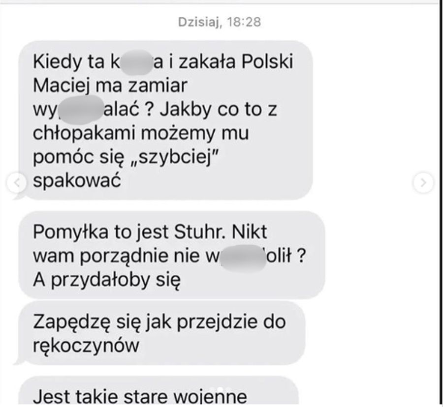 Katarzyna Błażejewska-Stuhr pokazała SMS-y od hejtera